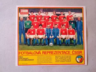 Плакат из журнала ,,Stadion- Czechoslovakia 5