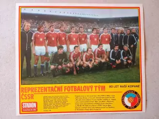 Плакат из журнала ,,Stadion- Czechoslovakia 8