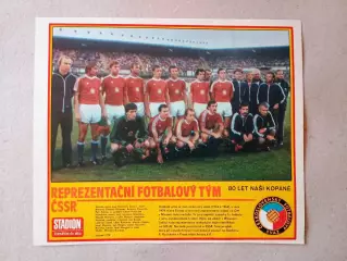 Плакат из журнала ,,Stadion- Czechoslovakia 9