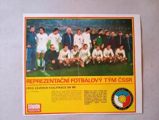 Плакат из журнала ,,Stadion- Czechoslovakia 11