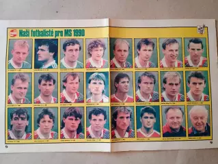 Плакат из журнала ,,Stadion- Czechoslovakia 14
