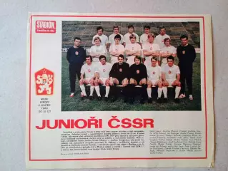 Плакат из журнала ,,Stadion- Czechoslovakia U- 23 2