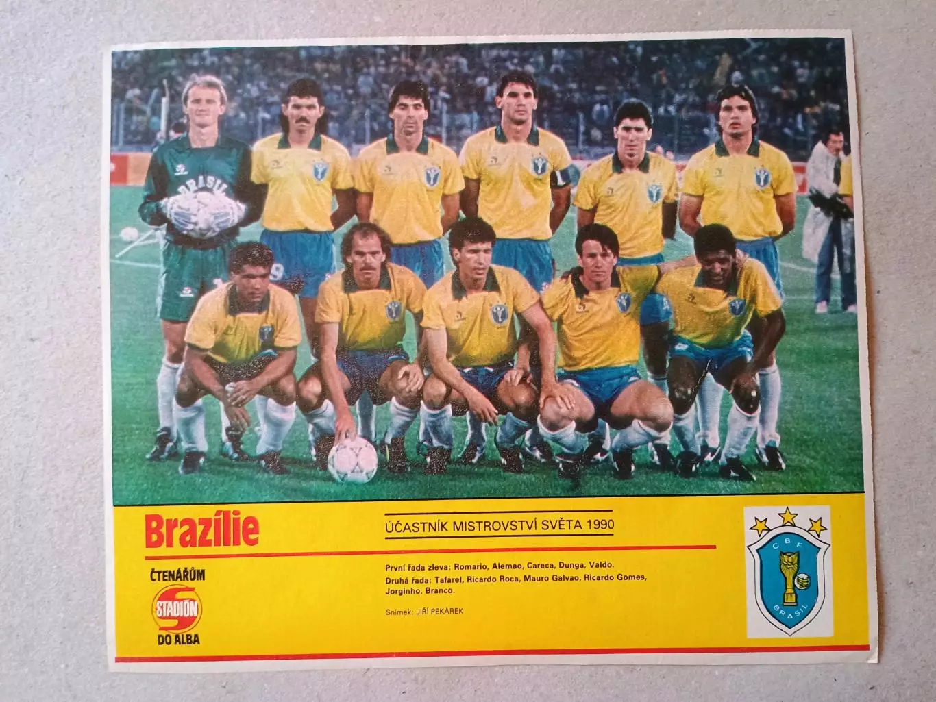 Плакат из журнала ,,Stadion- Brazilie