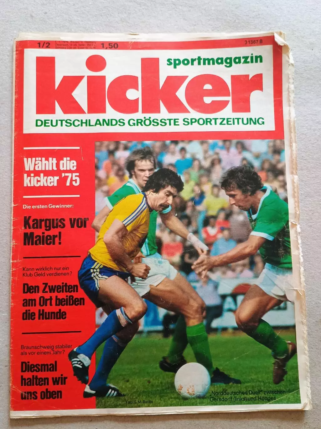 Kicker 1976 nr. 1-2 - отсутствуют страницы 43 ,44.