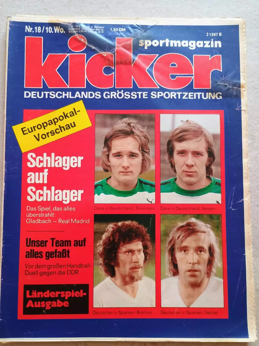 Kicker 1976 nr. 18 - отсутствуют страницы 5,6,101,102