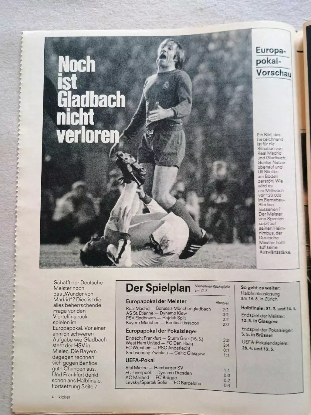 Kicker 1976 nr. 22 - отсутствуют страницы 7,8,77,78 1