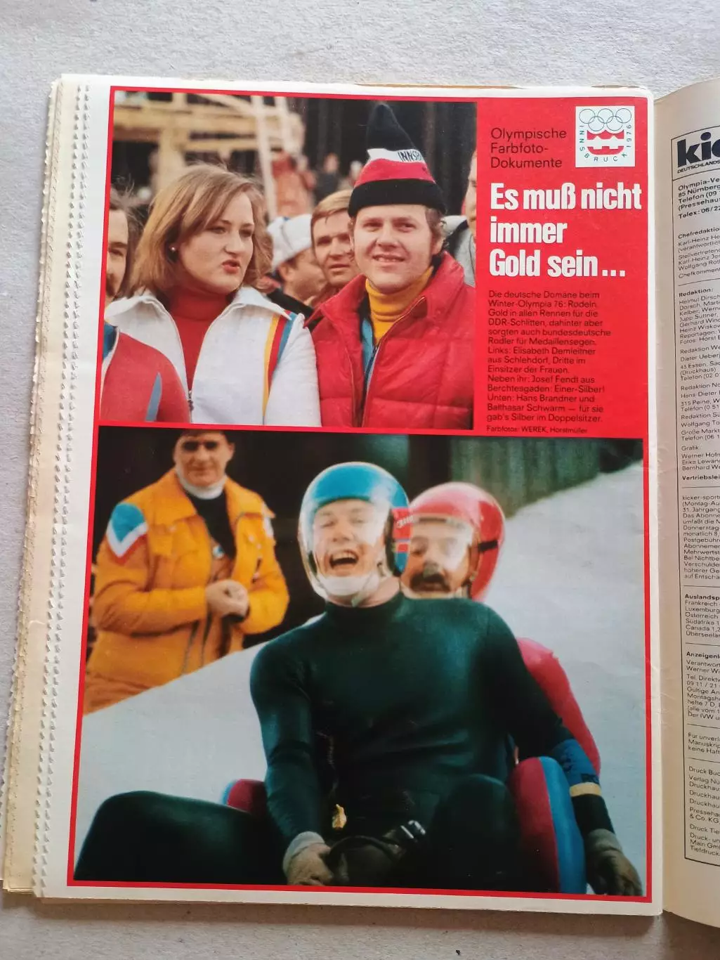 Kicker 1976 nr. 24 - отсутствуют страницы 95,96 2