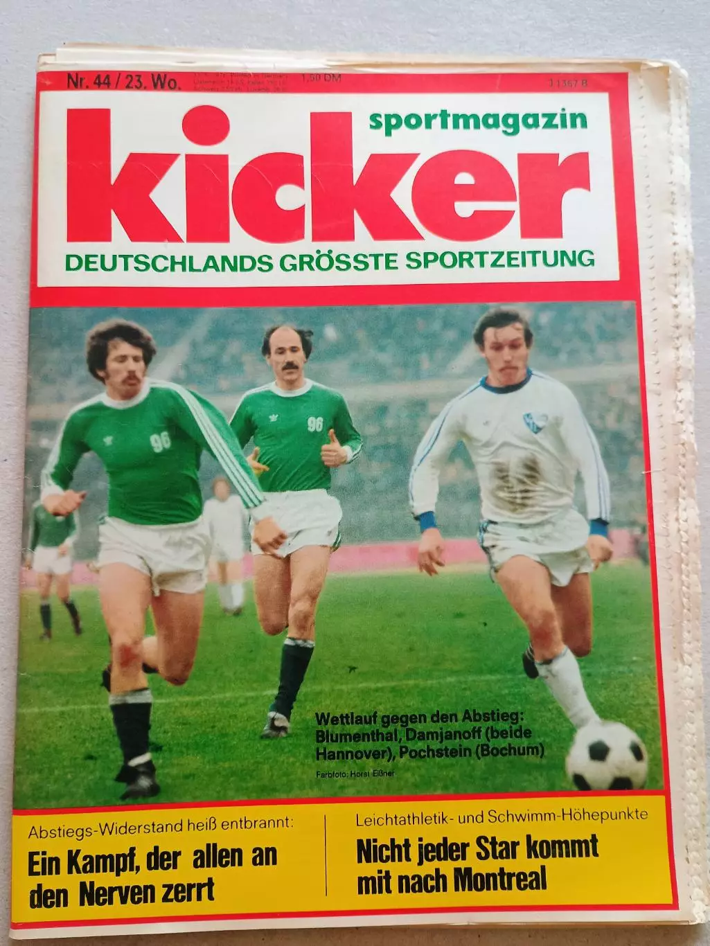 Kicker 1976 nr. 44 - отсутствуют страницы 5,6,125,126