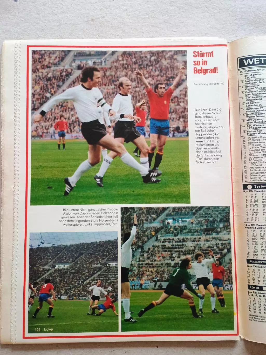 Kicker 1976 nr. 46 - отсутствуют страницы 7,8,97,98 1