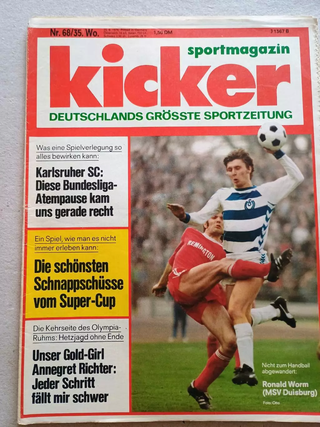 Kicker 1976 nr. 68 - отсутствуют страницы 7,8