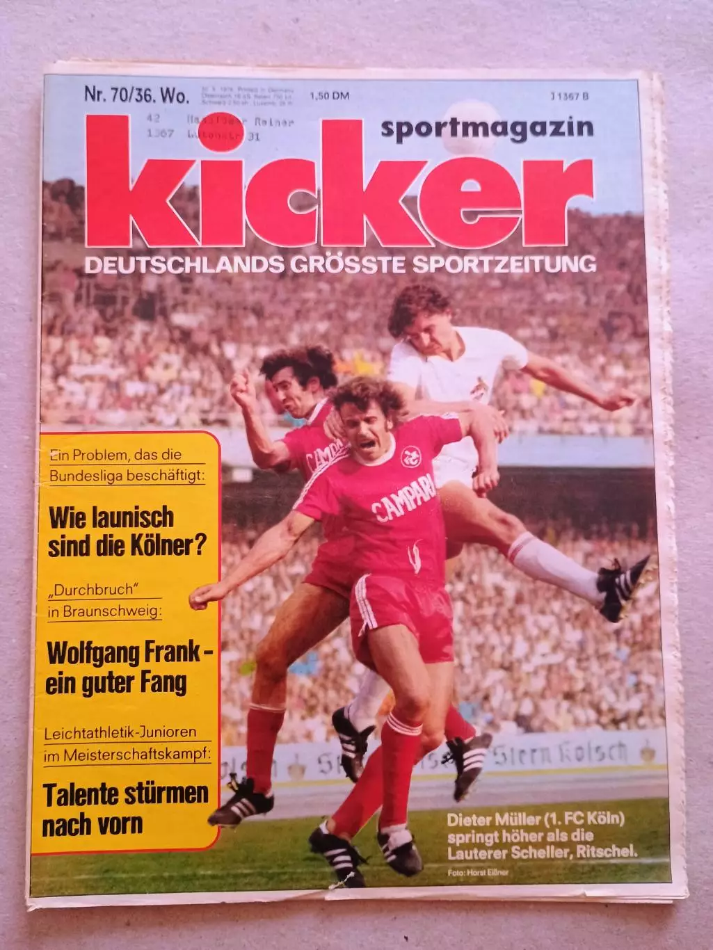 Kicker 1976 nr. 70 - отсутствуют страницы 5,6
