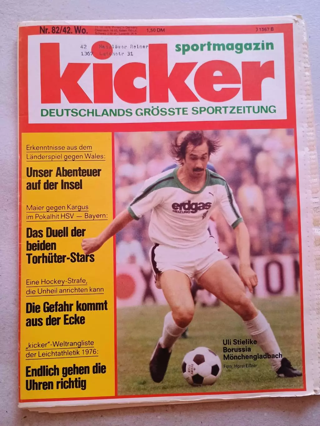 Kicker 1976 nr. 82 - отсутствуют страницы 101,102