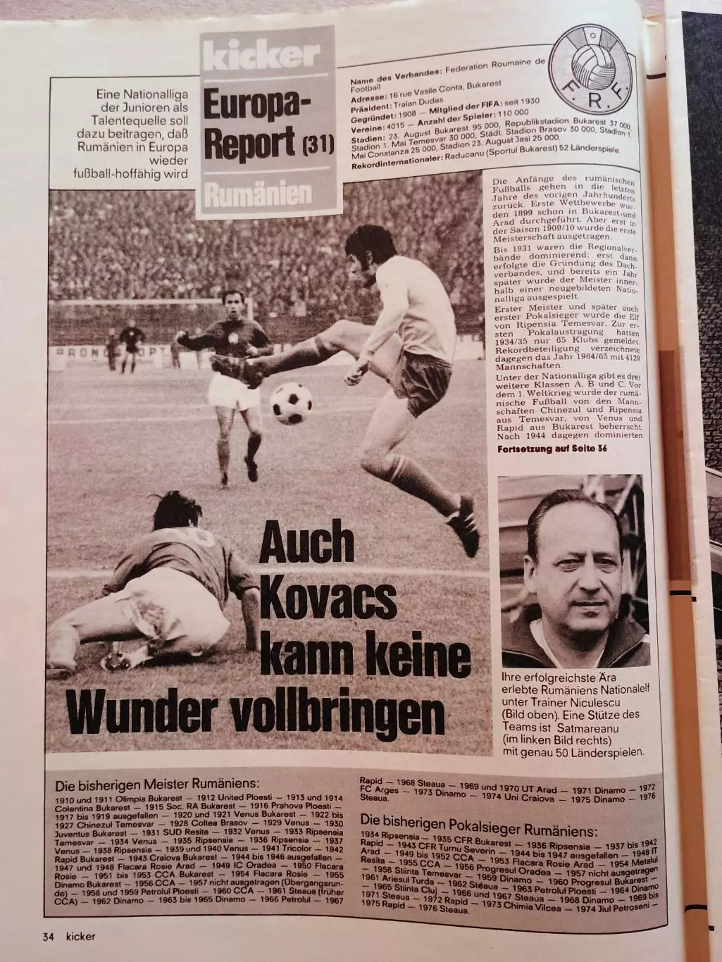 Kicker 1976 nr. 88 - League страницы 125,126 4