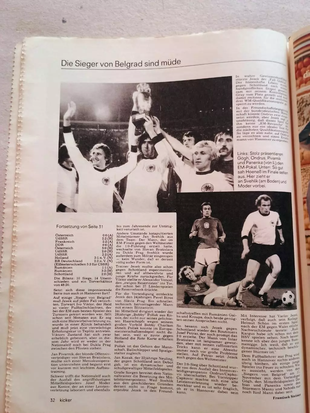 Kicker 1976 nr. 88 - League страницы 125,126 5