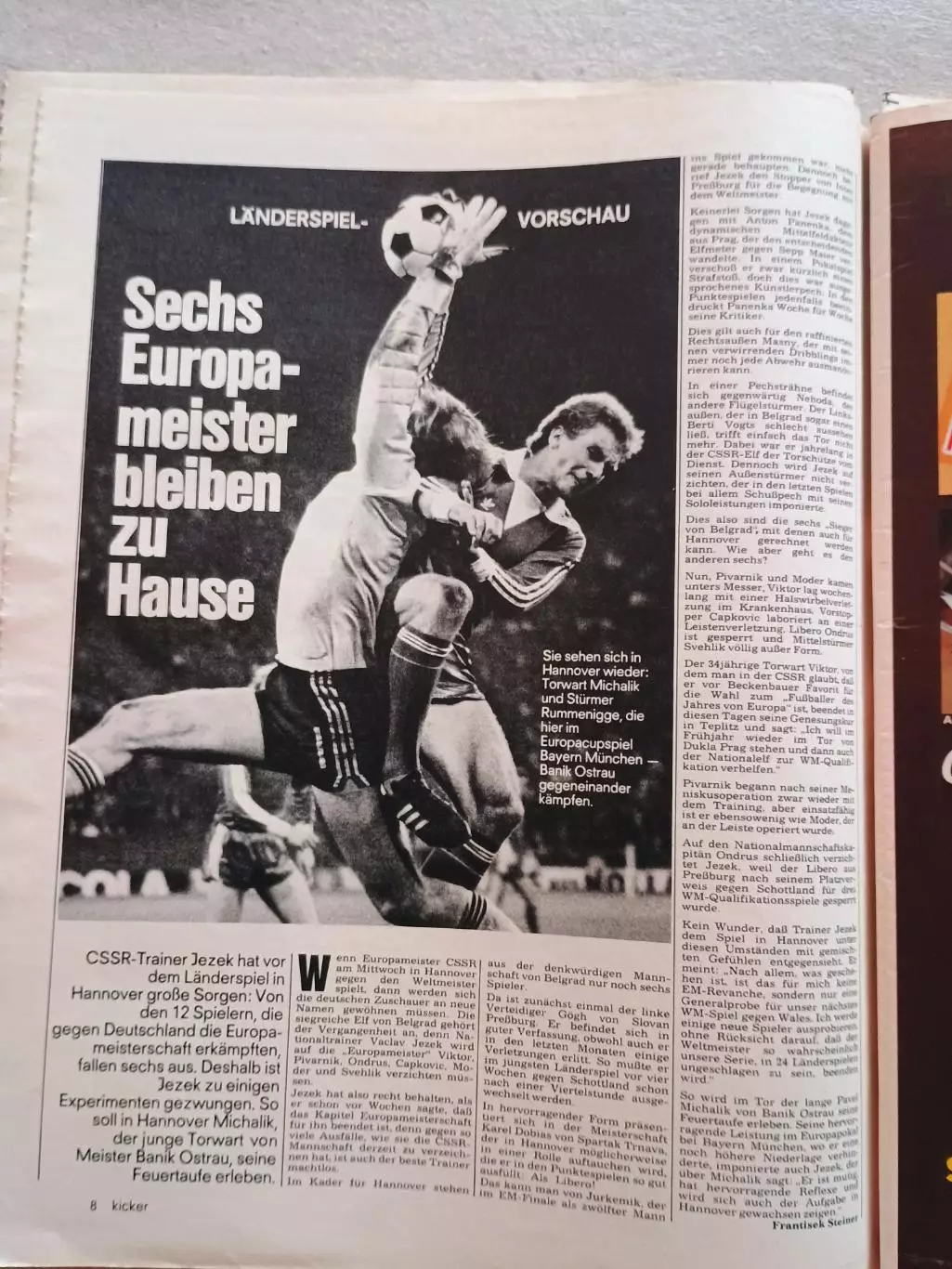 Kicker 1976 nr. 92 - League страницы 5,6,117,118 4