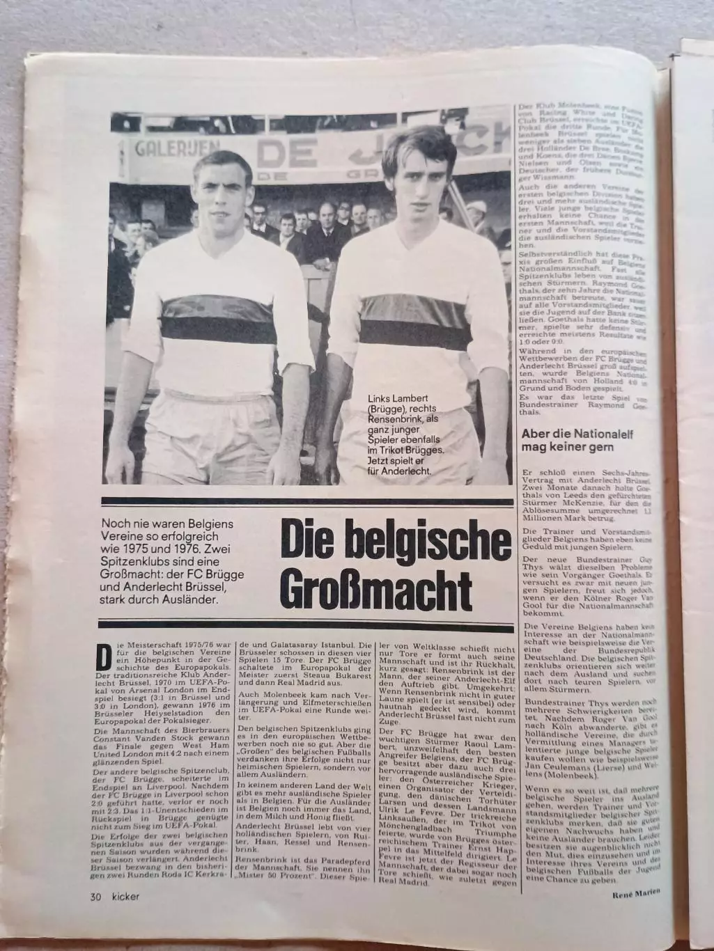 Kicker 1976 nr. 94 - League страницы 101,102 2