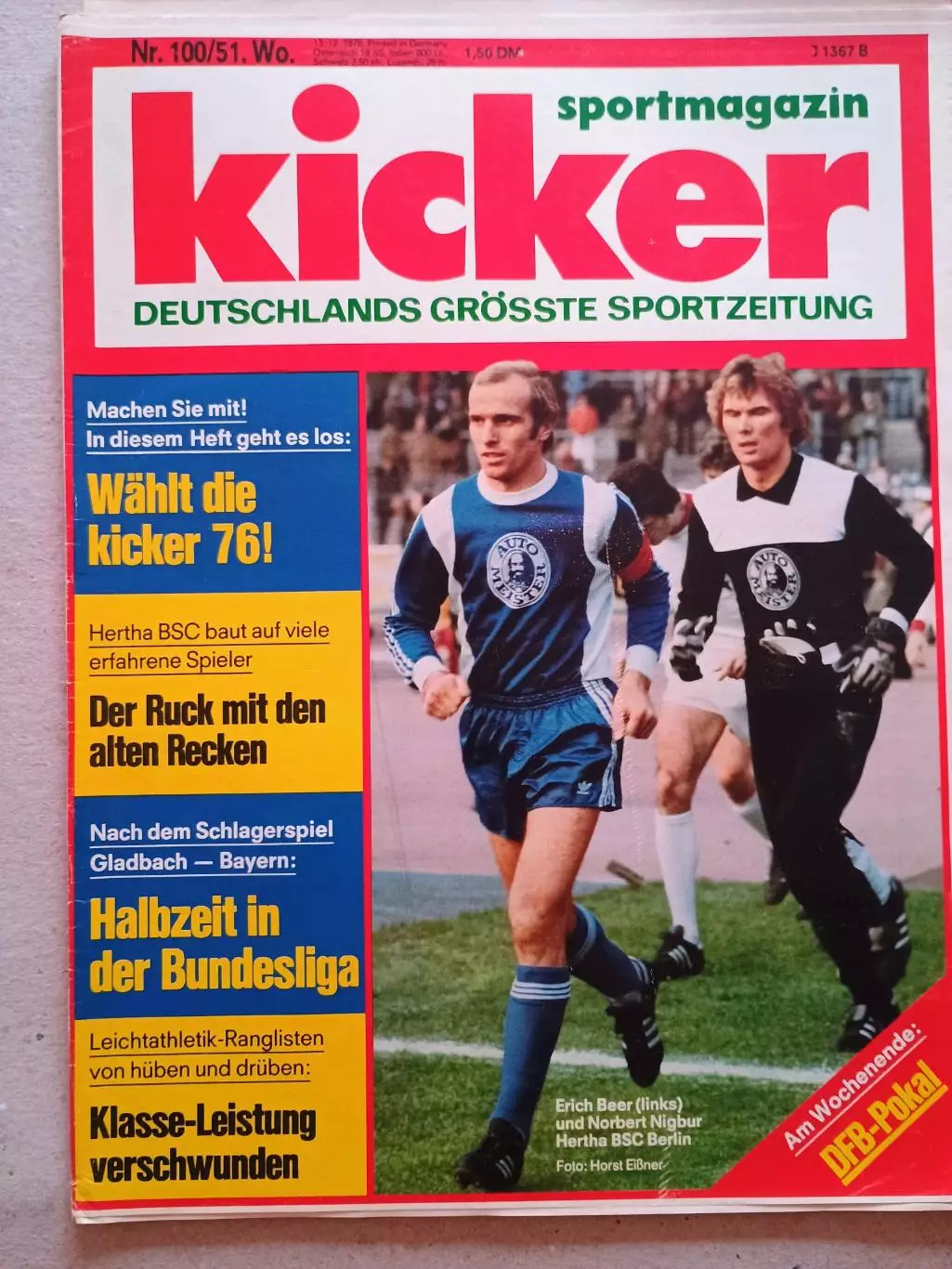 Kicker 1976 nr. 100 - League страницы 69,70