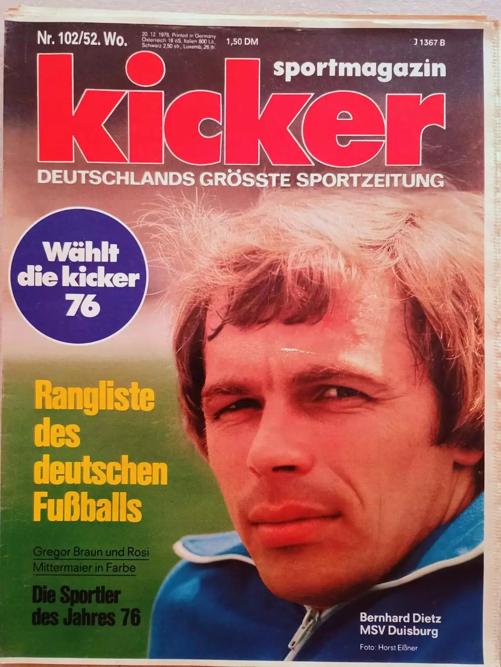 Kicker 1976 nr. 102 - League страницы 45,46