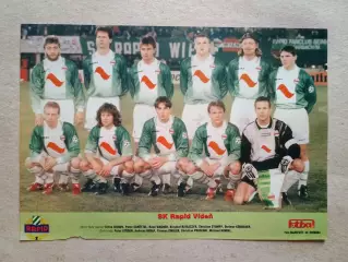 Плакат A4 из журнала ,,Fotbal- Rapid