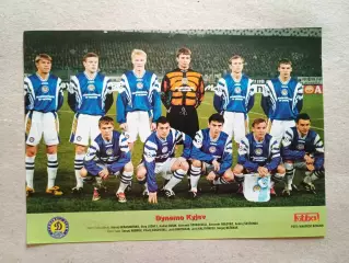 Плакат A4 из журнала ,,Fotbal- Dynamo Kyiv