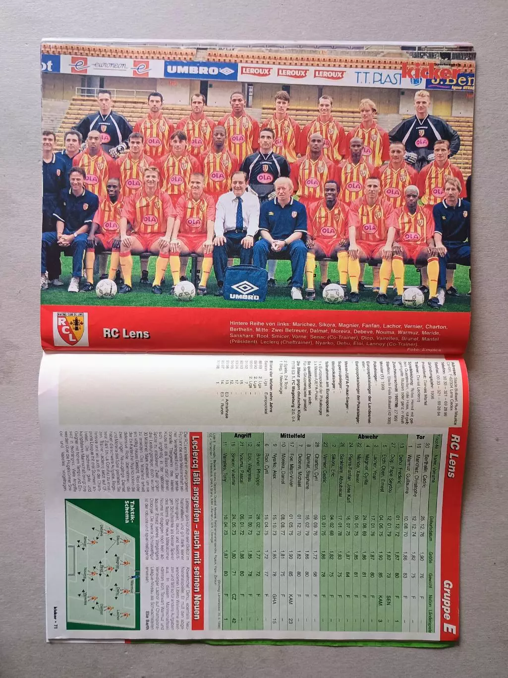 Kicker Champions League 1998/99 1