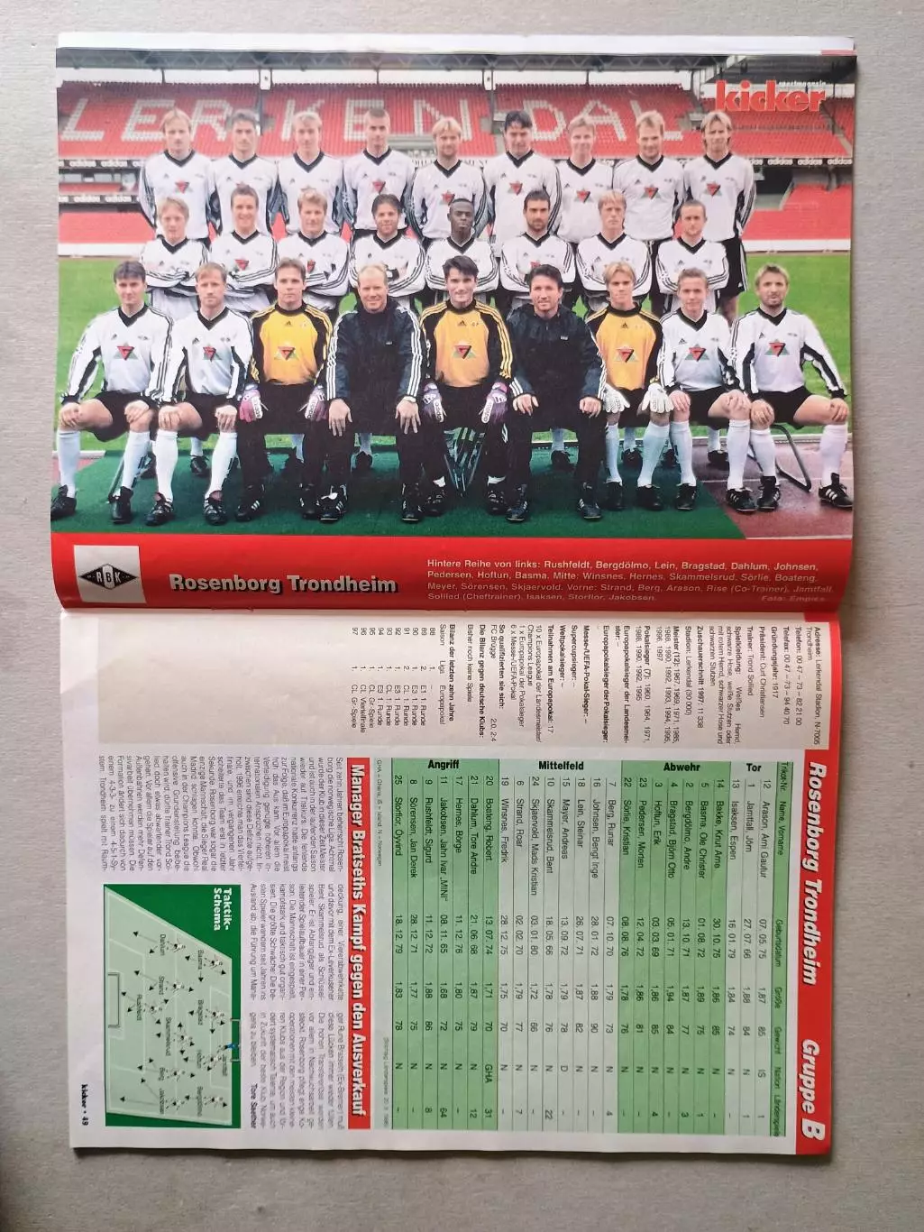 Kicker Champions League 1998/99 2