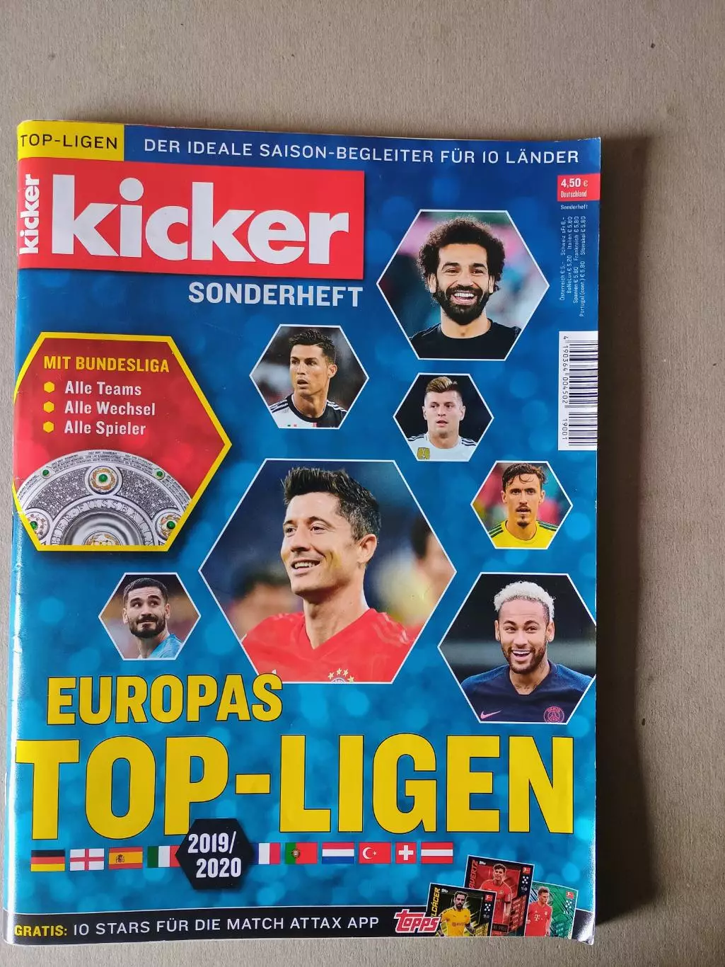 Kicker Europas Top-Ligen 2019/20