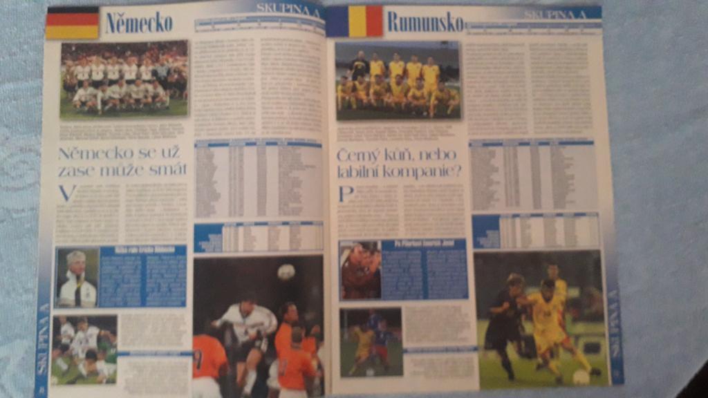 Чешский журнал издается к чемпионату Европы 2000 года. Представление команд. 3