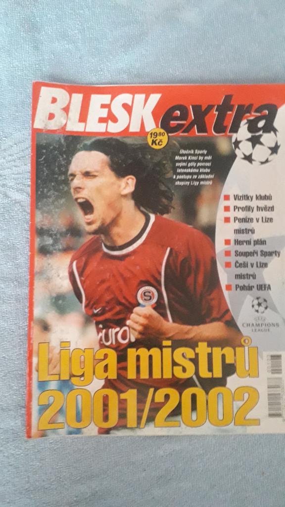 Чешский журнал выходил перед Лигой чемпионов 2001/2002.