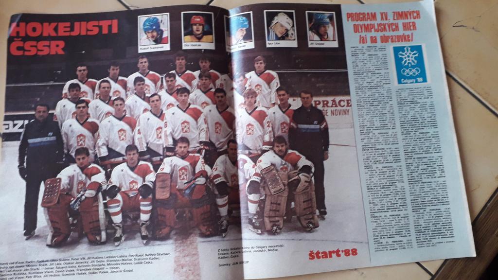 Хоккейная команда CSSR 1988,