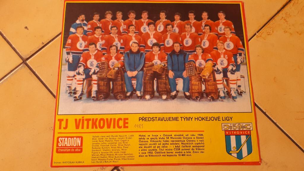 Хоккейная команда TJ Vitkovice 1981