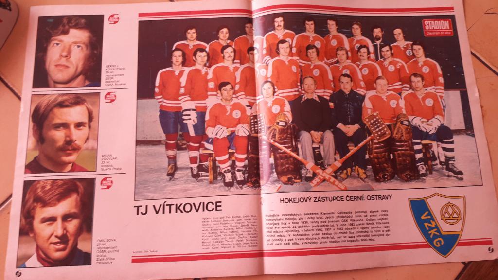 Хоккейная команда TJ Vitkovice 1977