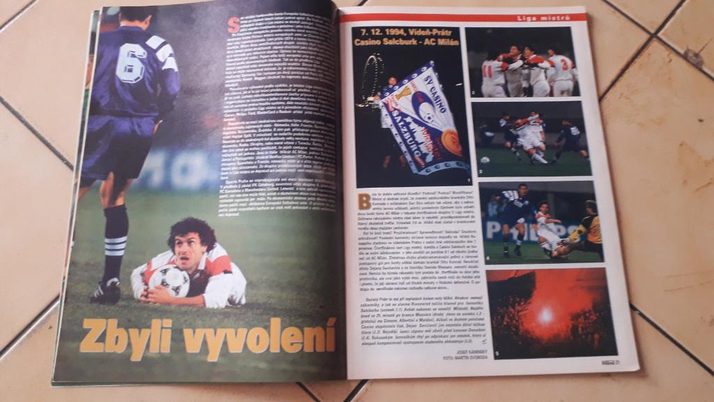 Чешский футбольный журнал Fotbal Sport № 1/1995 1