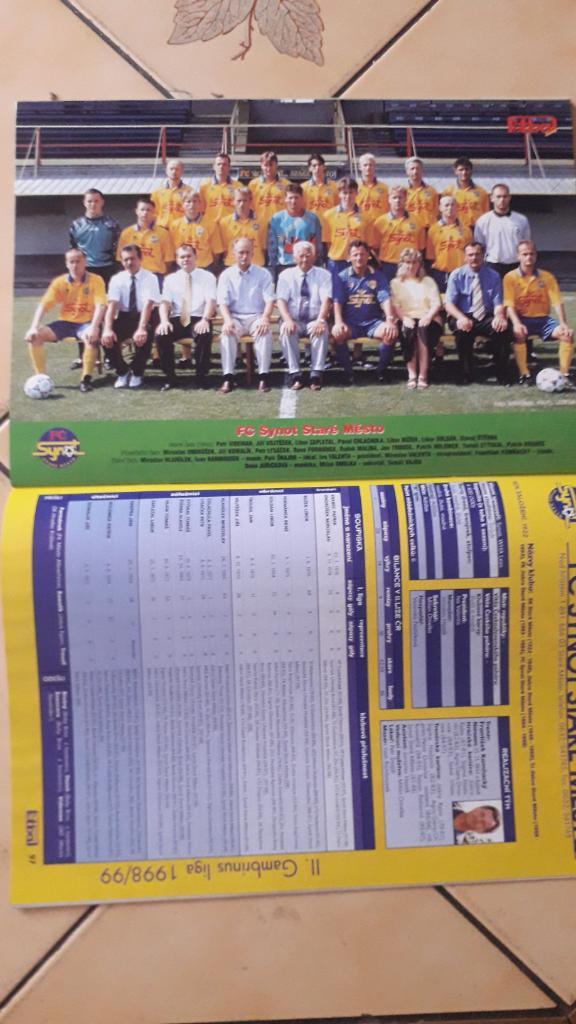 Чешский футбольный журнал Fotbal Sport Sonderheft 5