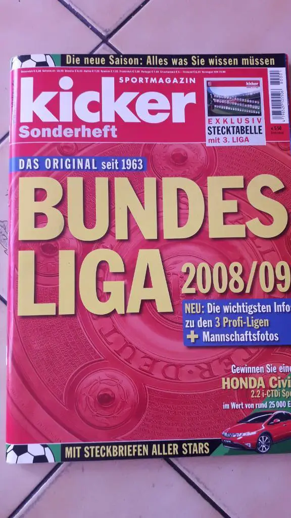 Kicker Sonderheft Bundesliga 2008/09