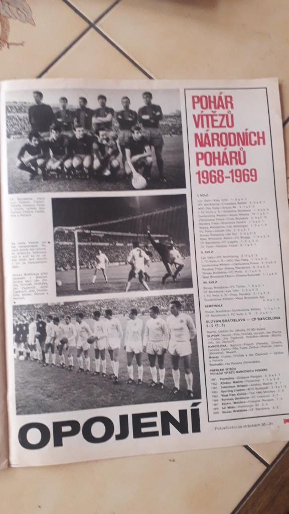 Стадион Журнал, Чехословацкая футбольная лига 1969/70 5