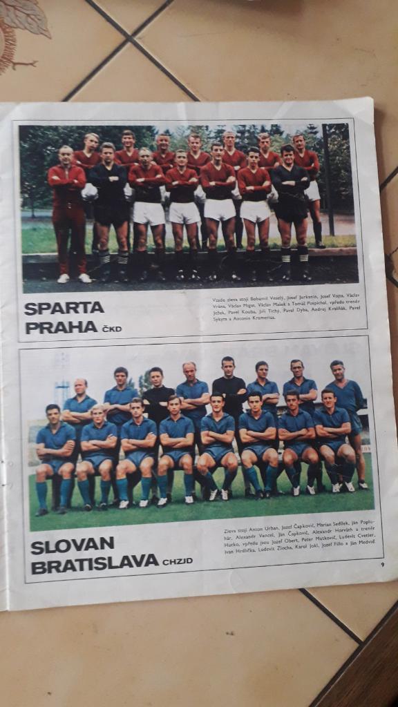 Стадион Журнал, Чехословацкая футбольная лига 1967/68 1
