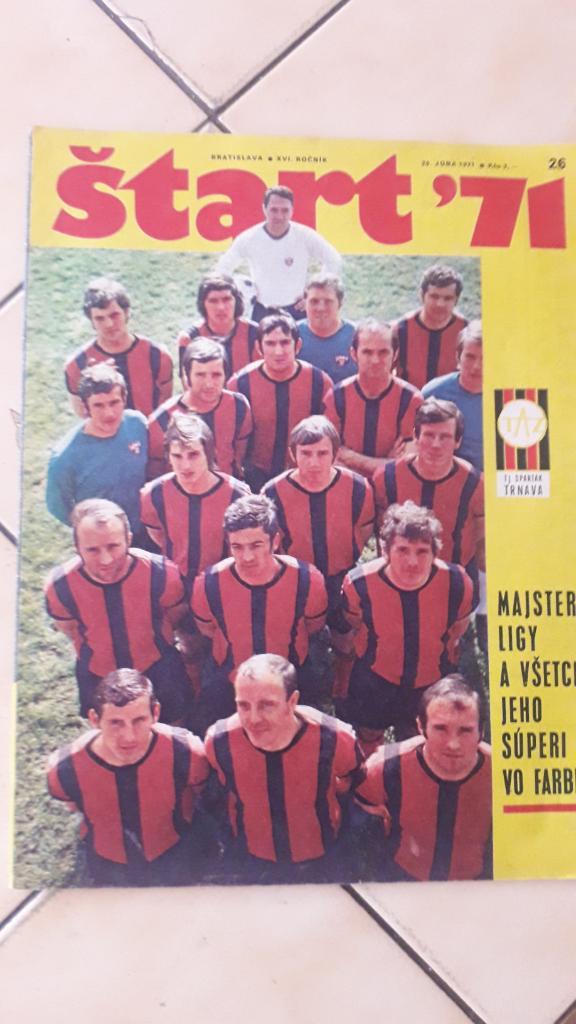 Start Журнал, Чехословацкая футбольная лига 1970/71