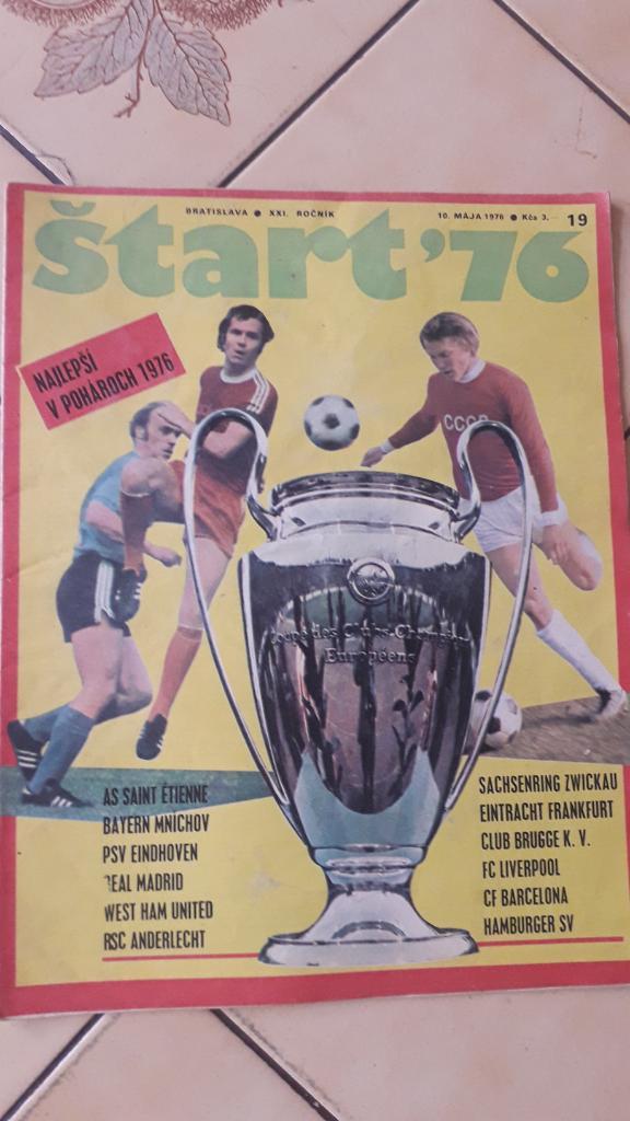 Start Журнал, Europacup 1975/76
