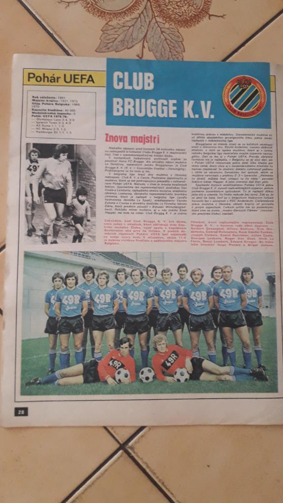 Start Журнал, Europacup 1975/76 6