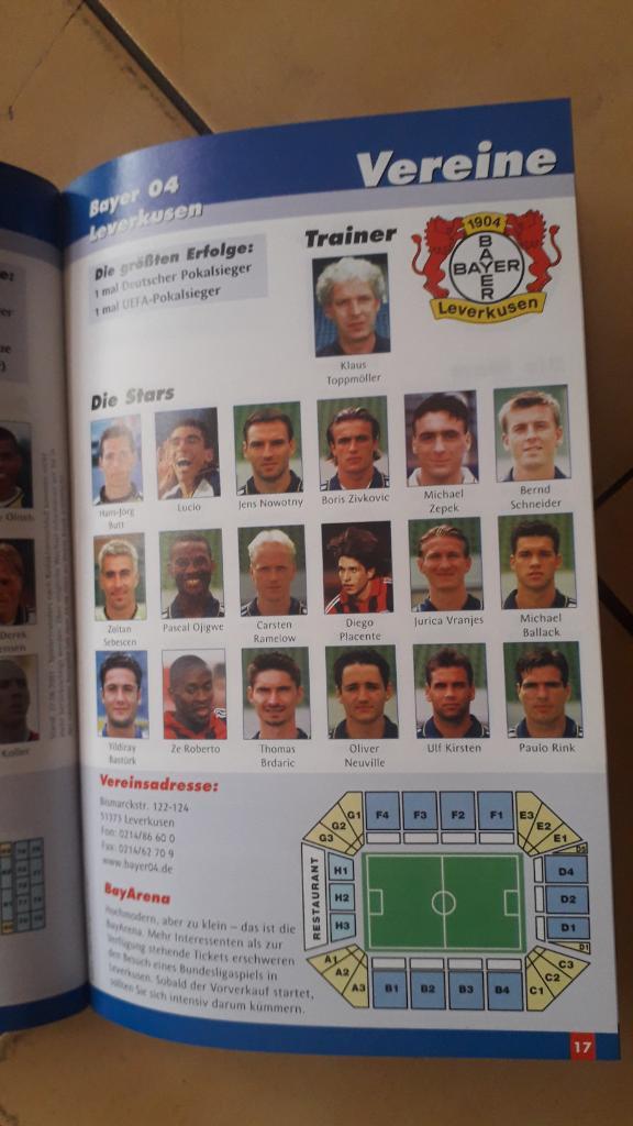 Fussball Bundesliga 2001/2002 1