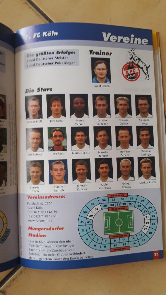 Fussball Bundesliga 2001/2002 2