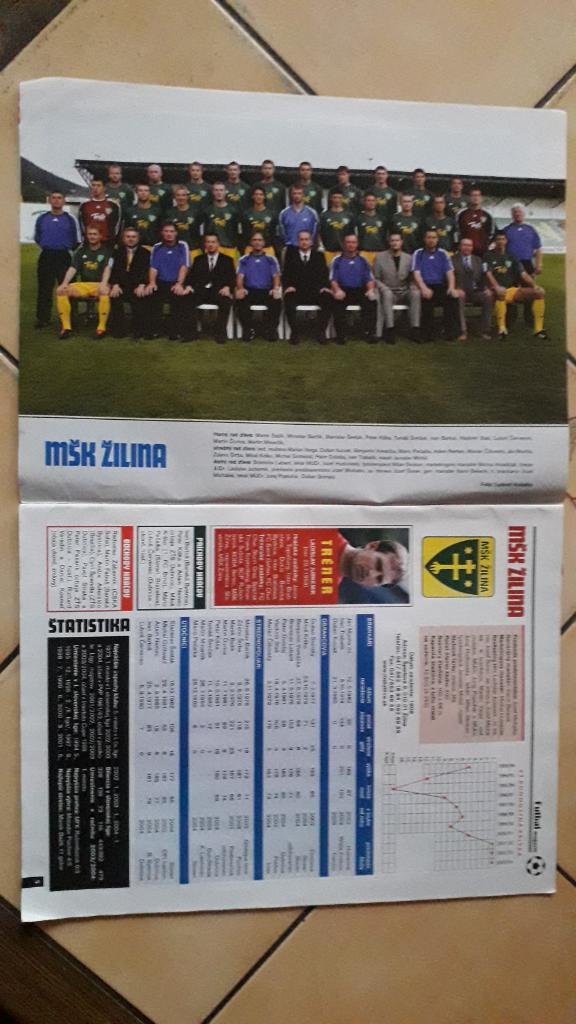 Словацкий журнал Futbal magazin Nr. 8/2004. 1