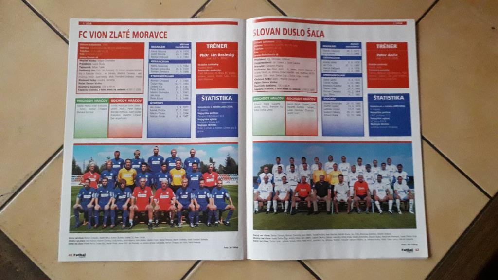 Словацкий журнал Futbal magazin Nr. 8/2006. 3