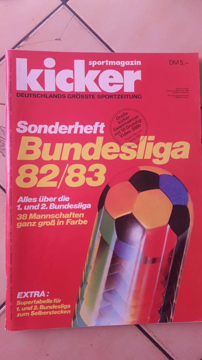 Kicker Sonderheft Bundesliga 1982/83