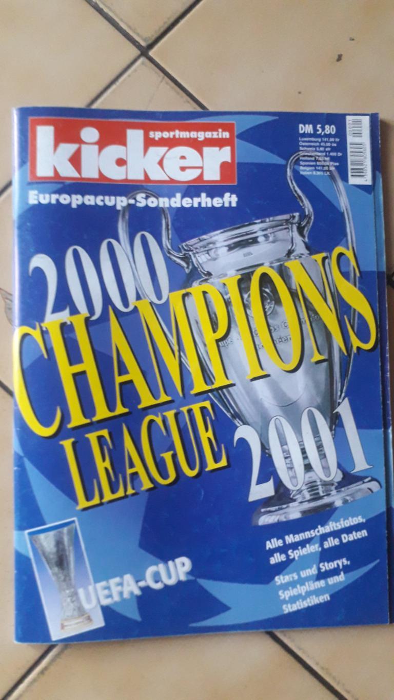 Kicker Champions League 2000/2001