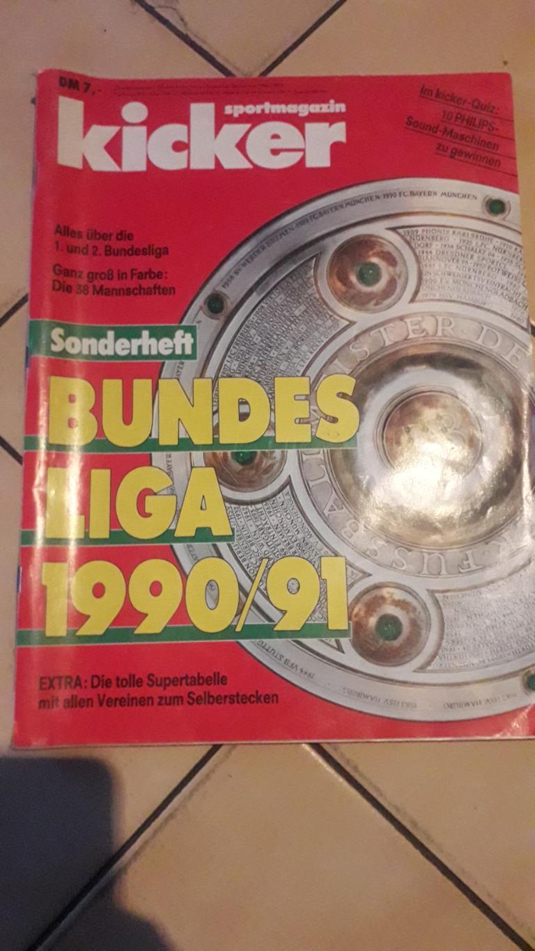 Kicker Sonderheft Bundesliga 1990/91
