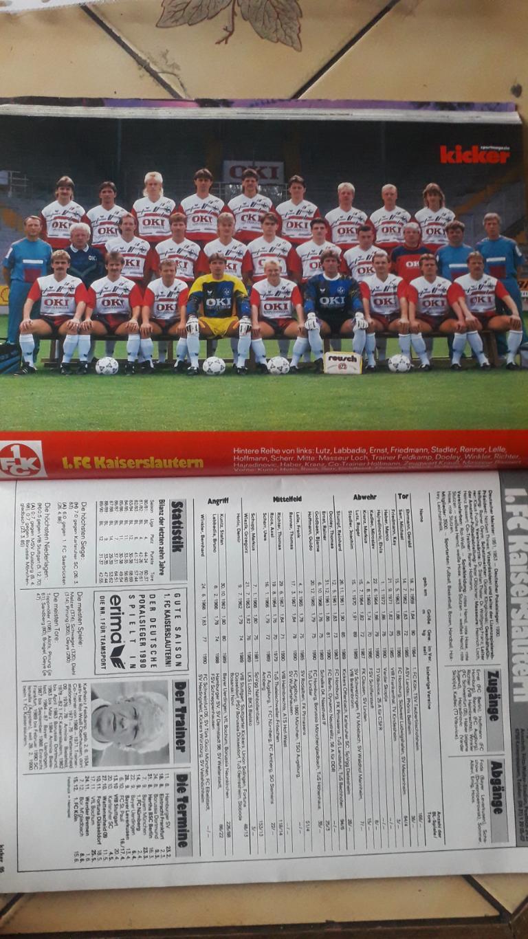 Kicker Sonderheft Bundesliga 1990/91 2