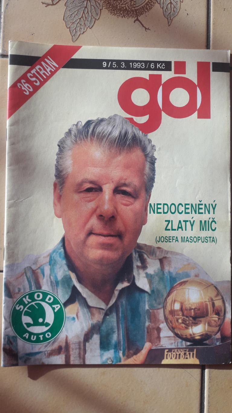 Чешский журнал Gol №.9/1993