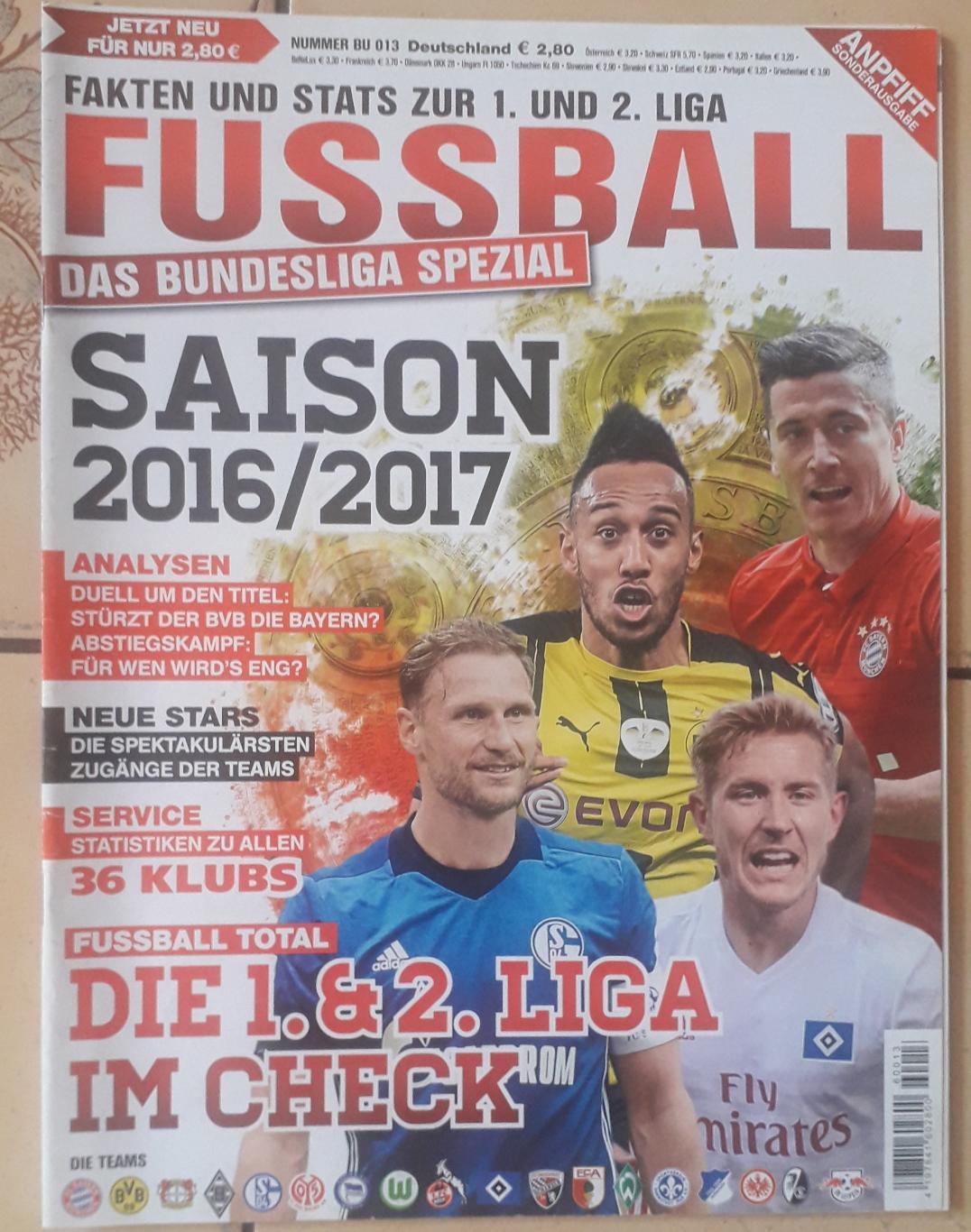 Fussball Bundesliga 2016/17